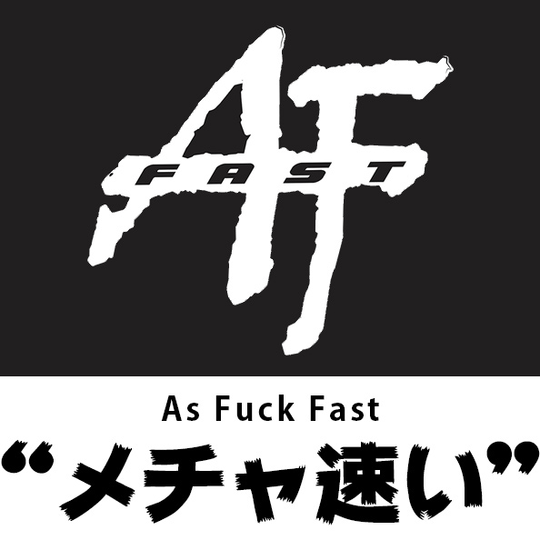 ヒロ小磯レーシング■AF Fast Tシャツ ブラック