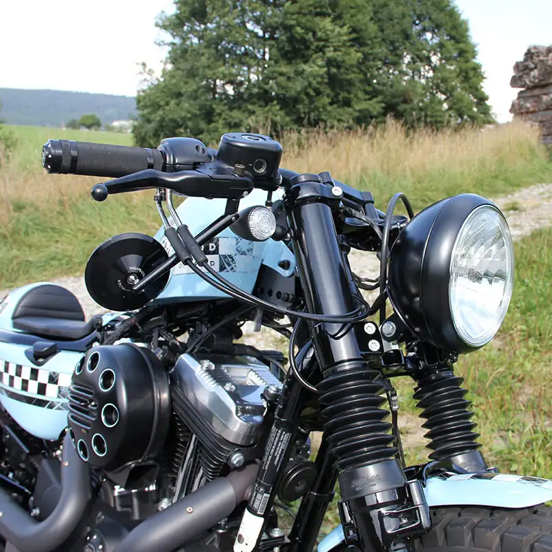 フォークカバーキット（アッパーフォークカバー、フォークブーツ、フォークキャップ） ブラック