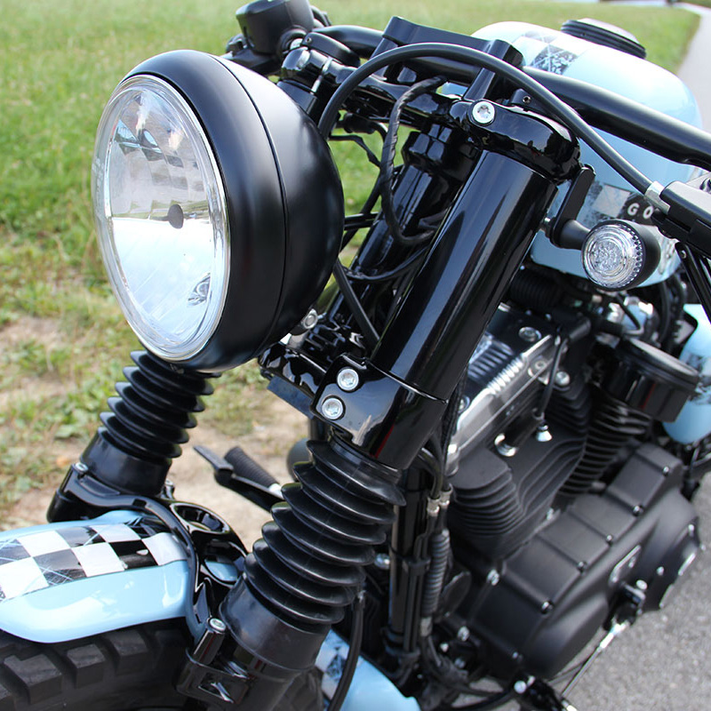 フォークカバーキット（アッパーフォークカバー、フォークブーツ、フォークキャップ） ブラック