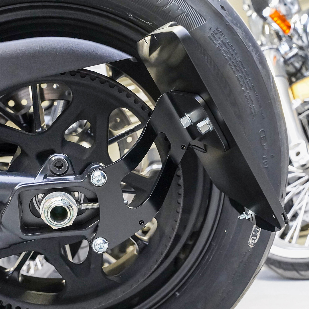 サンダーバイクナンバープレートフレーム サイド取り付け用ブラケット ブラックマット Thunderbike Side Mount Licence  Plate Bracket medium black matt / パインバレー