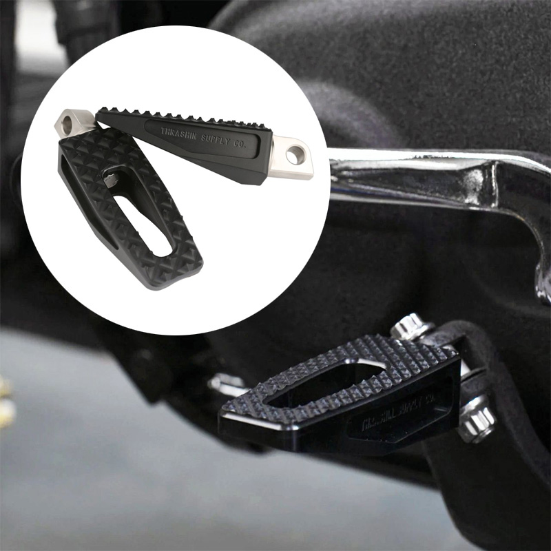 P-54 スリムフットペグ ブラックアルマイト