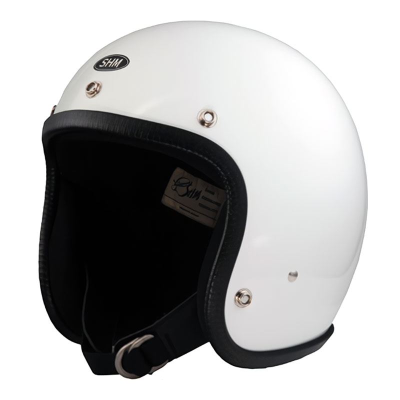 SHM■ Lot-500 ベーシック ジェットヘルメット ホワイト （SG規格）