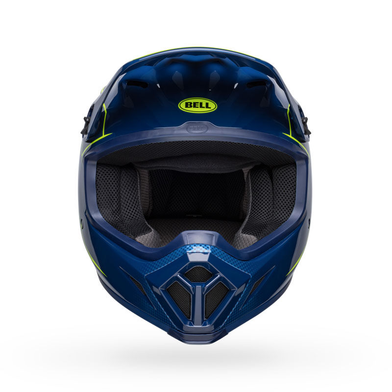 ベル■ MX-9 MIPS オフロードヘルメット ゾーン グロス ネイビー/レティーナ BELL Helmets