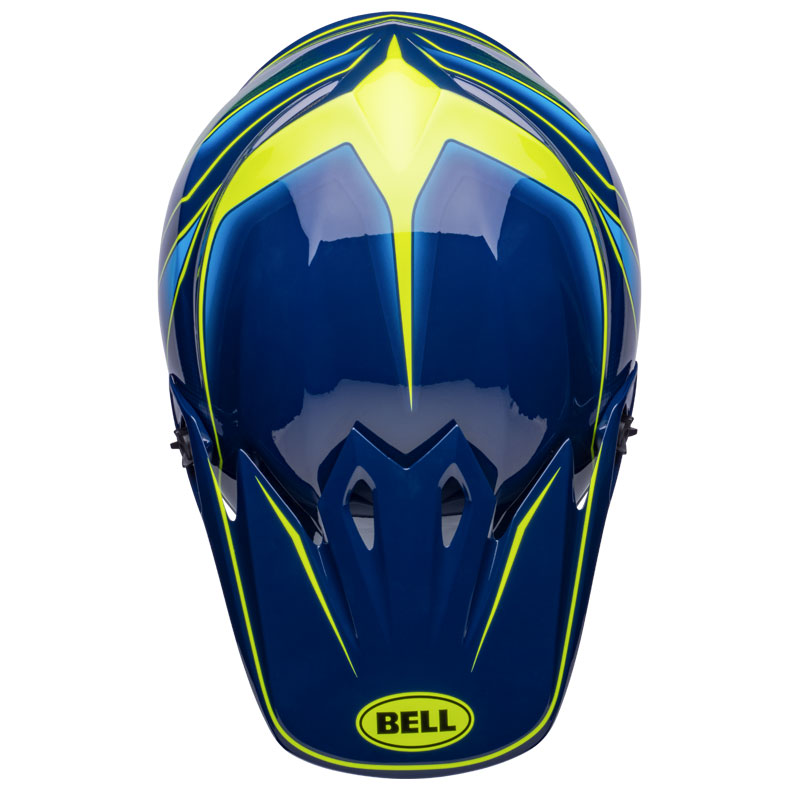 ベル■ MX-9 MIPS オフロードヘルメット ゾーン グロス ネイビー/レティーナ BELL Helmets