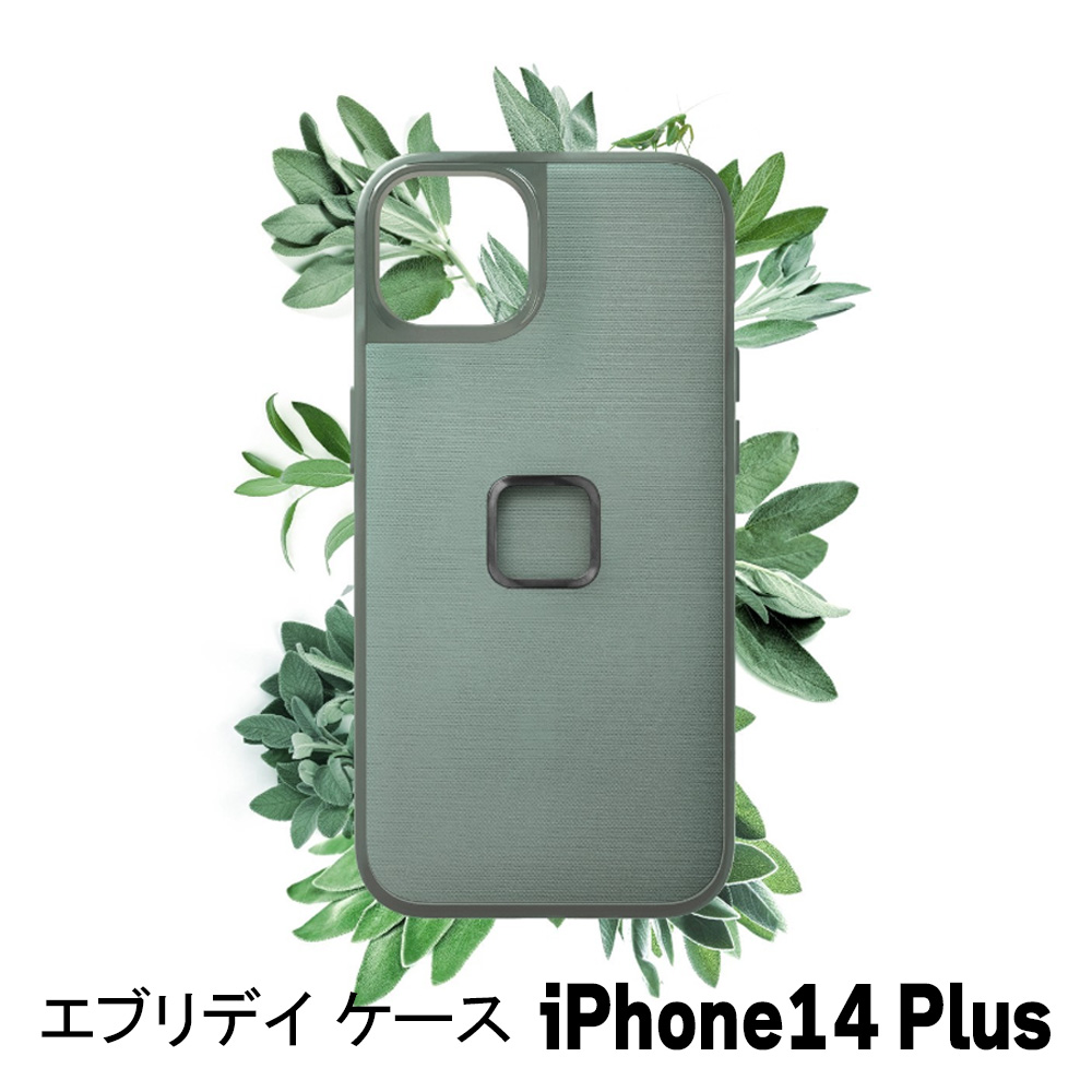 ピークデザイン■エブリデイ スマホケース iPhone14 Plus グリーン