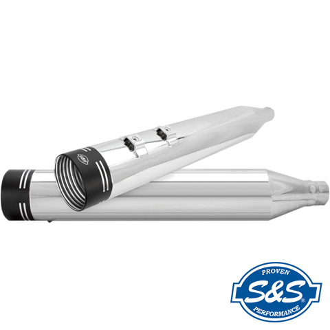 送料無料 S S パワーチューン4インチ バンド クローム ブラック 95 16年ツーリング用 Power Tune 4 Power Thruster 550 0599 1801 05 パインバレー