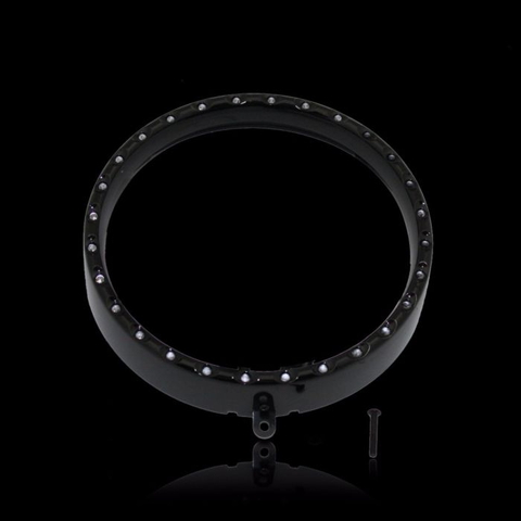 カスタムダイナミクス■7インチ LEDトリムリング ブラック 93～17年ソフテイル Custom Dynamics 7inch LED Headlight Trim Ring Black [CDTB-7TR-3B] [2001-1272]