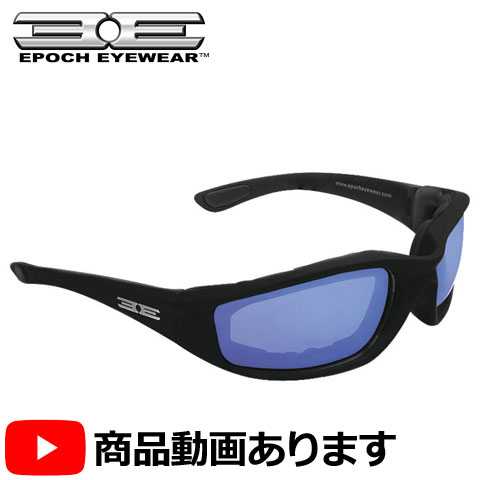 EPOCH■エポック フォーム サングラス ブラック/ブルーミラーレンズ Epoch Foam Sunglasses Black w/Blue Mirrored Lens [EEBKB][EP0006]