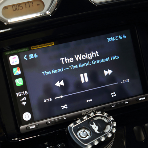 LBPS■SONY XAV-AX5000 Apple Car Play/Android Auto対応オーディオ ハーレー専用ボルトオンキット　14年〜18年ツーリングモデル用 [LBPS2014-2018]