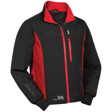 ケイス J501プレミアムヒートジャケット 電熱インナージャケット ブラック レッド Keis Premium Jacket パインバレー