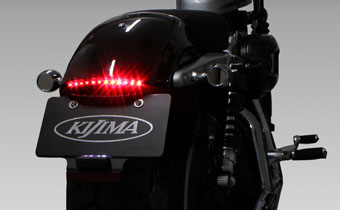 キジマ■ ライセンスブラケットキット LEDテールランプ併用タイプ 【XL1200X/XS/NS・XL883N】  Kijima