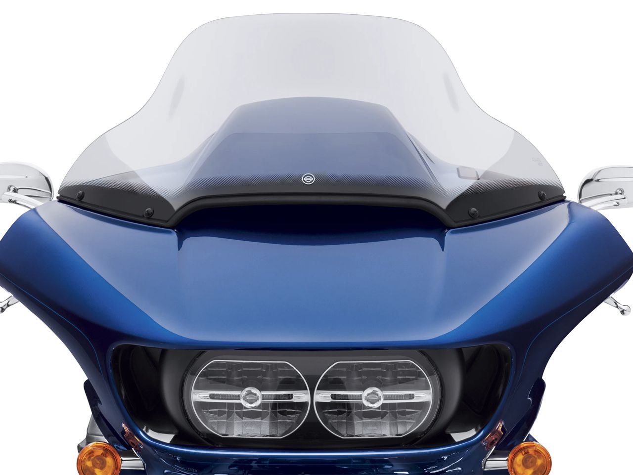 ハーレー純正□ スプリットウインドシールドトリム サテンブラック【15年以降 ロードグライド】 Harley Davidson Road Glide  Split Windshield Trim Black for 15Later FLTR / パインバレー