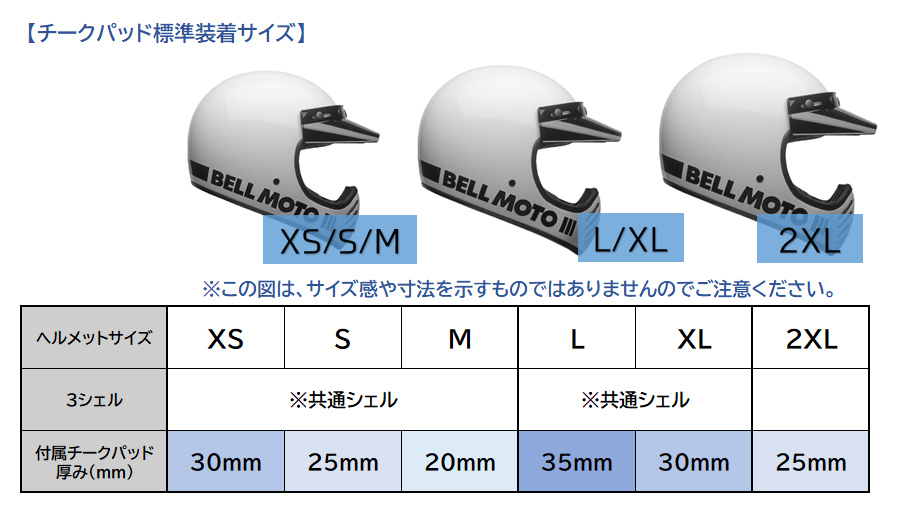 bell moto3 販売 チーク パッド