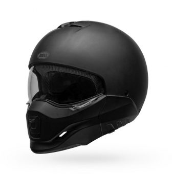 bell-broozer-modular-street-motorcycle-helmet-matte-black-front-left