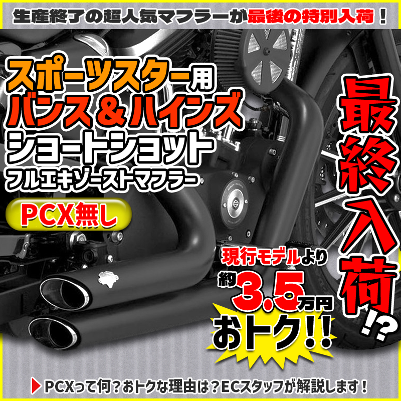 スポーツスター バンズアンドハインズ ショートショットPCXなし 14年 