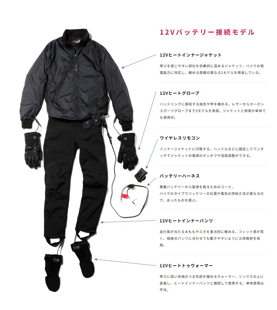 電熱ウェア入門編【ハーレー冬の必需品】 | パインバレー