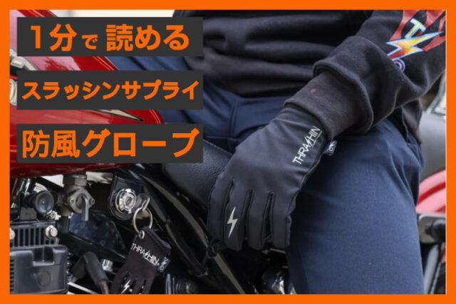 【防風×レザー】＜スラッシンサプライ＞「ウインドブレーカー ステルス グローブ」