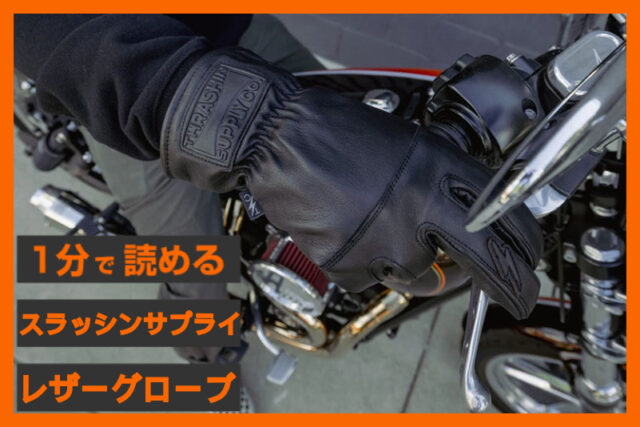 【革を育てる】＜スラッシンサプライ＞「エース ローパー レザーグローブ」