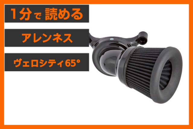 【吸気性能に全振り】＜アレンネス＞「ヴェロシティ65° エアクリーナー」