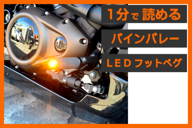 【フットペグ兼ウィンカー】＜パインバレー＞「フットペグ LEDウインカー【車検対応】」