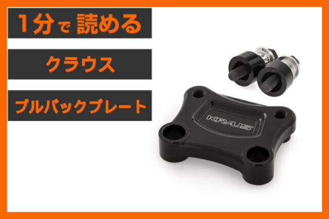【もっと運転を楽しめる】＜クラウス＞「Tレックス ライザープルバックプレート」