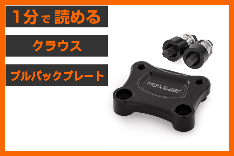 【もっと運転を楽しめる】＜クラウス＞「Tレックス ライザープルバックプレート」